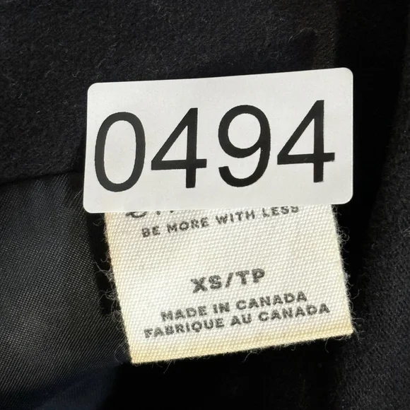 Encircled Black Unmoto Jacket Blazer Women’s Size XS Organic Cotton Zippers - Picture 15 of 15